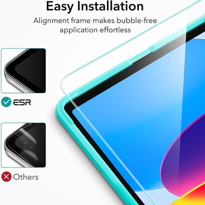 Film de protection d'écran ESR pour Apple iPad (2025) / (2022), Verre Trempé, Full Glue, Lot de 2 pièces