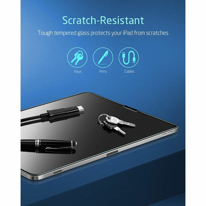 Film de protection d'écran ESR pour Apple iPad Pro 12.9 (2022) / Pro 12.9 (2021) / Pro 12.9 (2020), Verre Trempé, Full Glue, Lot de 2 pièces