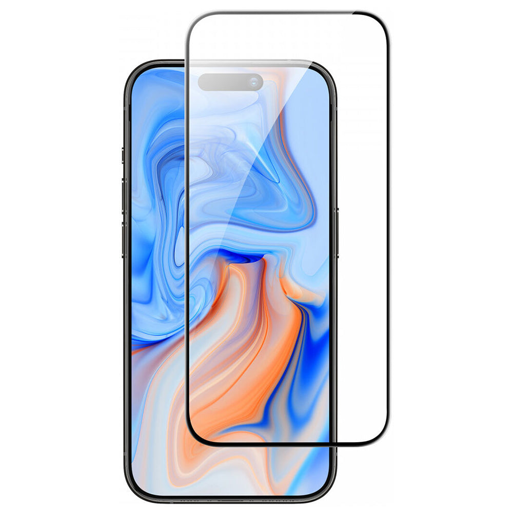 Film de protection Ecran ESR pour Apple iPhone 15, Verre Trempé, Full Glue, Noir