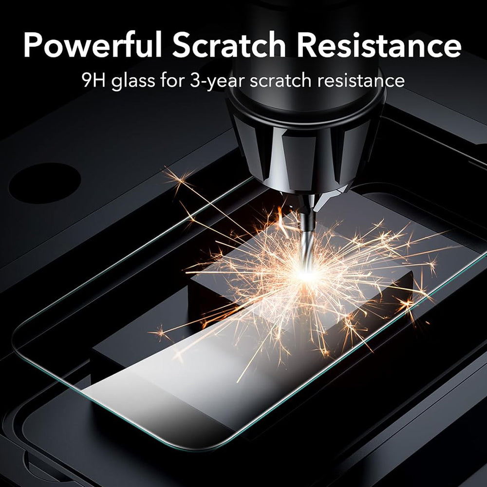 Film de protection Ecran ESR pour Apple iPhone 17 Pro, Verre Trempé, Full Glue, Set de 3 pièces