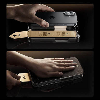 Film de protection d'écran ESR UltraFit Armorite Pro pour Apple iPhone 17 Pro, Verre Trempé, Full Glue, Noir