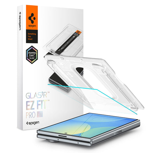Film de protection écran extérieur Spigen GlastR EZ FIT Pro HD pour Samsung Galaxy Z Fold8 F971, Verre trempé, Full Glue AGL11942