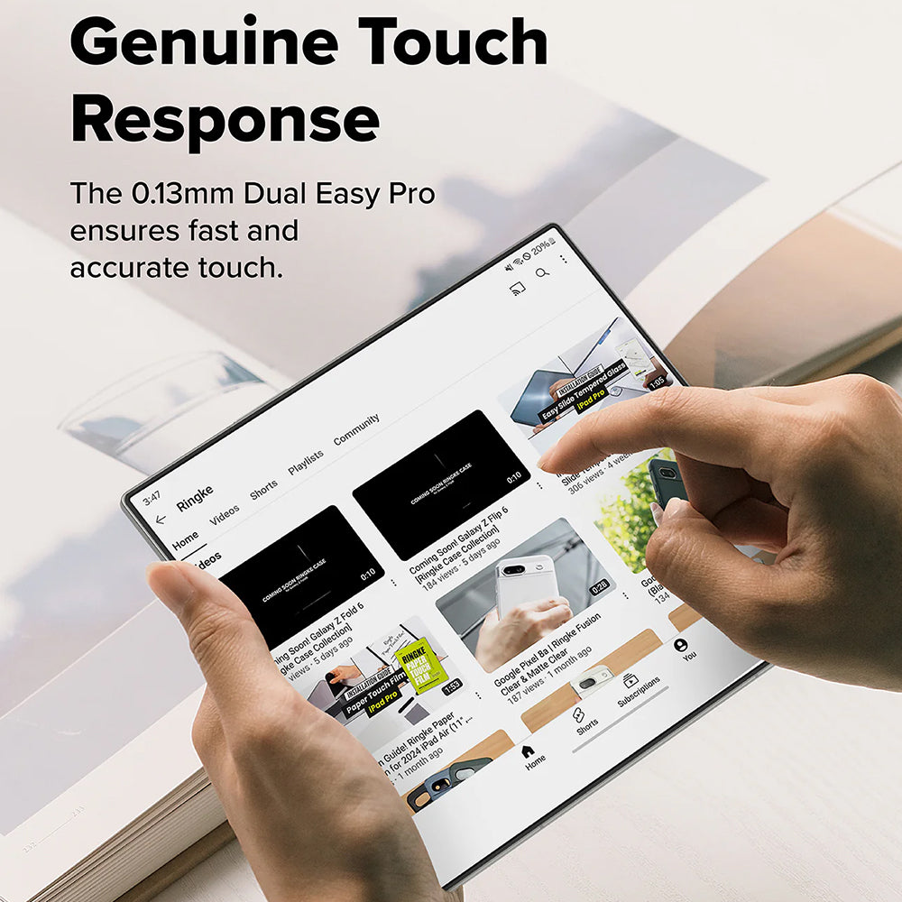 Ringke Dual Easy Pro Inner Screen Protector Film for Samsung Galaxy Z Fold7 F966, Plastic, Set of 2 pieces