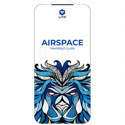 Film de protection d'écran Lito Airspace Border pour Apple iPhone 18 Pro / 17 Pro, Verre trempé, Collage intégral