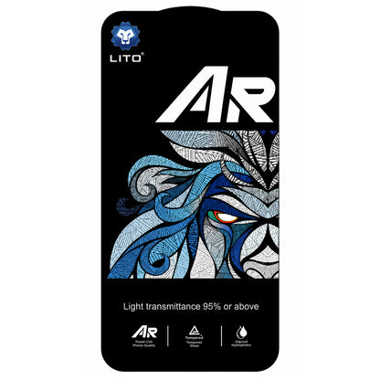 Film de protection d'écran Lito AR SE pour Apple iPhone 18 Pro / 17 Pro, Verre trempé, Collage complet, Noir