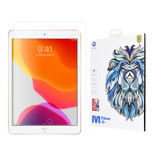 Film de protection d'écran Lito Classic pour Apple iPad 10.2 (2021) / 10.2 (2020) / 10.2 (2019), Verre trempé, Collage complet, 2.5D
