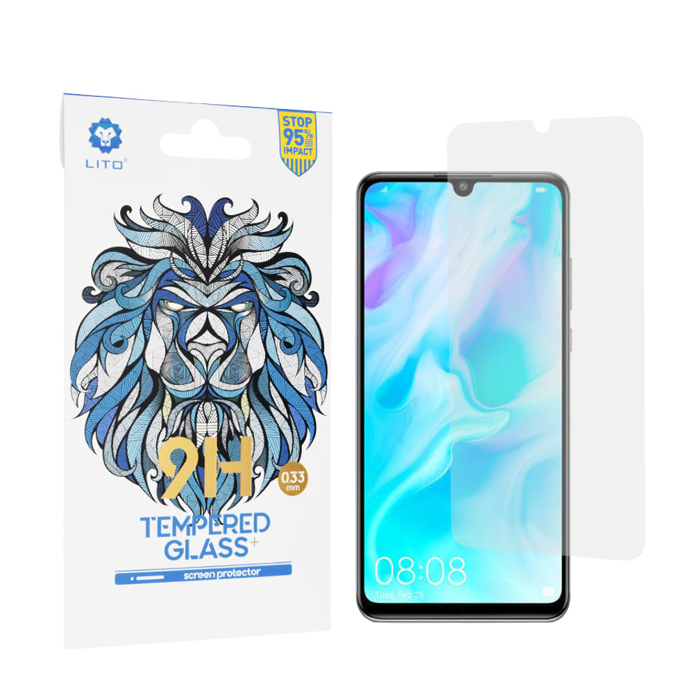 Film de protection d'écran Lito Classic pour Huawei P30 lite New Edition / P30 lite, Verre trempé, Collage complet, 2.5D