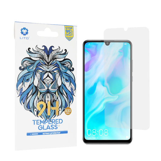 Film de protection d'écran Lito Classic pour Huawei P30 lite New Edition / P30 lite, Verre trempé, Collage complet, 2.5D