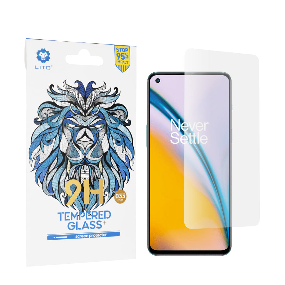 Film de protection d'écran Lito Classic pour OnePlus Nord 2T / Nord CE 5G / Nord 2 5G, Verre trempé, Full Glue, 2.5D