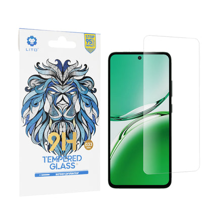 Film de protection d'écran Lito Classic pour Oppo Reno12 F 4G, Verre Trempé, Full Glue, 2.5D