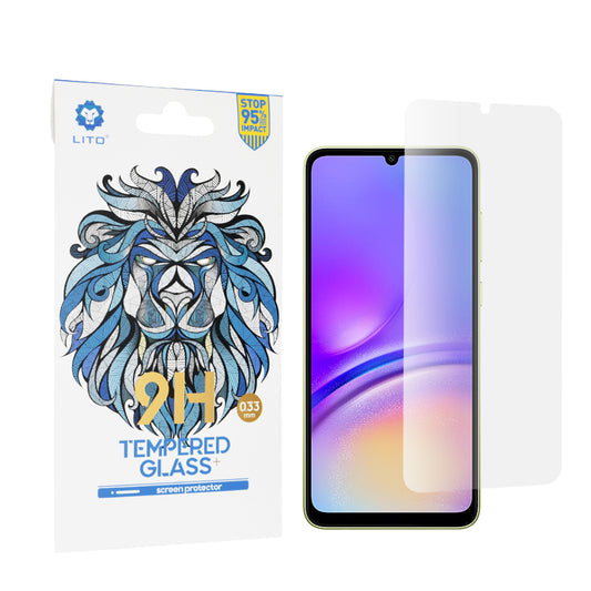 Film de protection d'écran Lito Classic pour Samsung Galaxy A05s A057 / A05 A055, Verre trempé, Full Glue, 2.5D