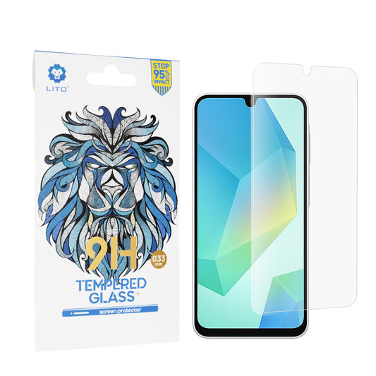Film de protection d'écran Lito Classic pour Samsung Galaxy A16 5G A166 / A16 4G A165, Verre trempé, Full Glue, 2.5D