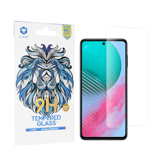 Film de protection d'écran Lito Classic pour Samsung Galaxy M54, Verre trempé, Full Glue, 2.5D