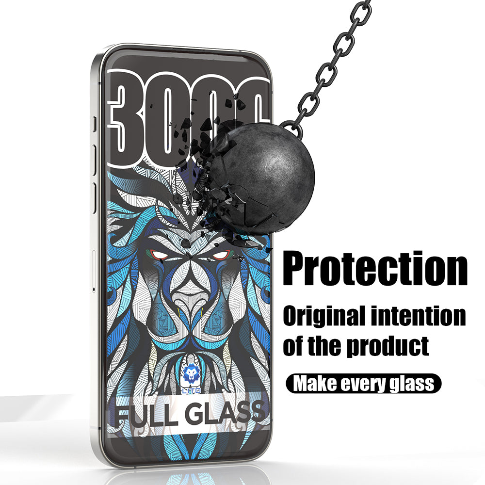 Film de protection d'écran Lito D+ Max 300C pour Apple iPhone 14 Pro Max, Verre trempé, Collage intégral
