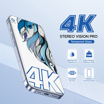 Film de protection Écran Lito D+ Max 4K pour Apple iPhone 17 Pro Max, Verre Trempé, Full Glue, Noir
