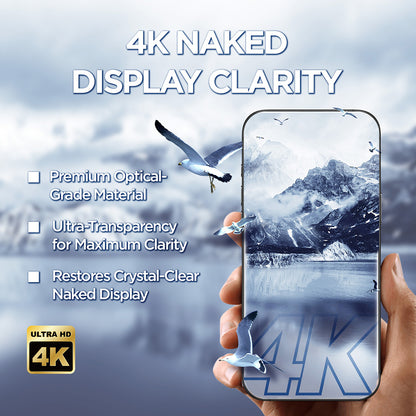 Film de protection Écran Lito D+ Max 4K pour Apple iPhone 17 Pro Max, Verre Trempé, Full Glue, Noir