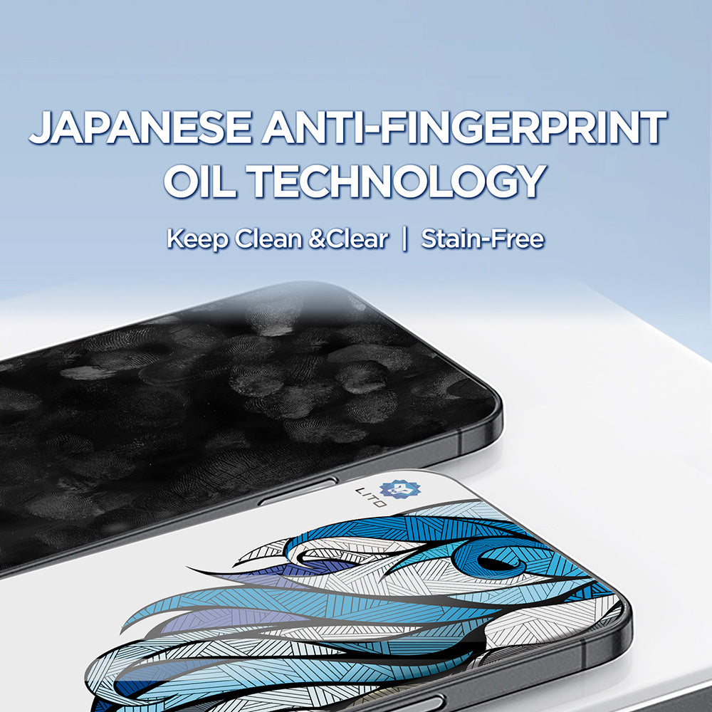 Film de protection Écran Lito D+ Max 4K pour Apple iPhone 17 Pro Max, Verre Trempé, Full Glue, Noir
