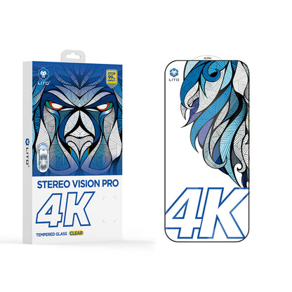 Film de protection Écran Lito D+ Max 4K pour Apple iPhone 17 Pro Max, Verre Trempé, Full Glue, Noir