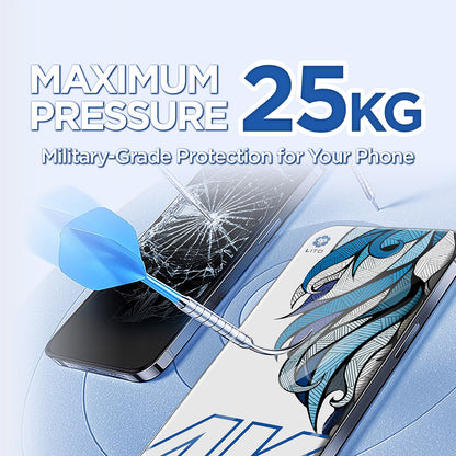 Film de protection Écran Lito D+ Max 4K pour Apple iPhone 17 Pro Max, Verre Trempé, Full Glue, Noir