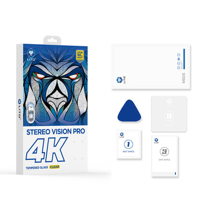 Film de protection Écran Lito D+ Max 4K pour Apple iPhone 17 Pro Max, Verre Trempé, Full Glue, Noir