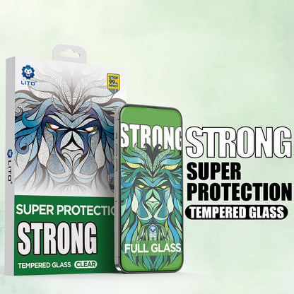 Film de protection écran Lito D+ Max Strong pour Apple iPhone 17 Pro Max, Verre Trempé, Full Glue, Noir