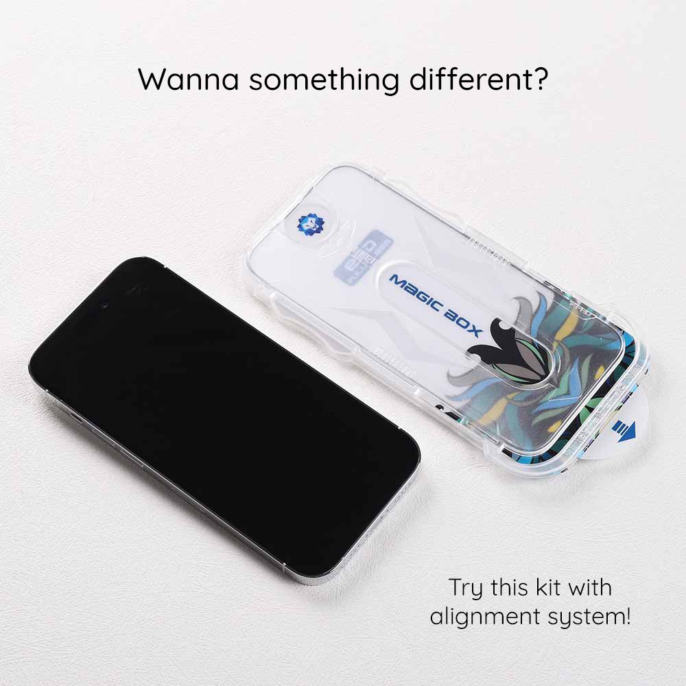 Film de protection d'écran Lito Magic Glass Box D+ Tools pour Apple iPhone 16, Verre trempé, Collage intégral