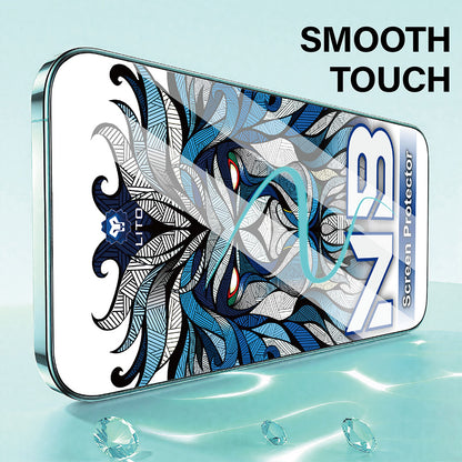Film de protection d'écran Lito NB pour Apple iPhone 17 Pro Max, Verre Trempé, Full Glue, Noir