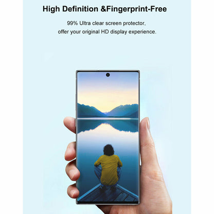 Lito Screen Protector Film for Samsung Galaxy S22 Ultra 5G S908, Tempered Glass, UV Glue, 3D