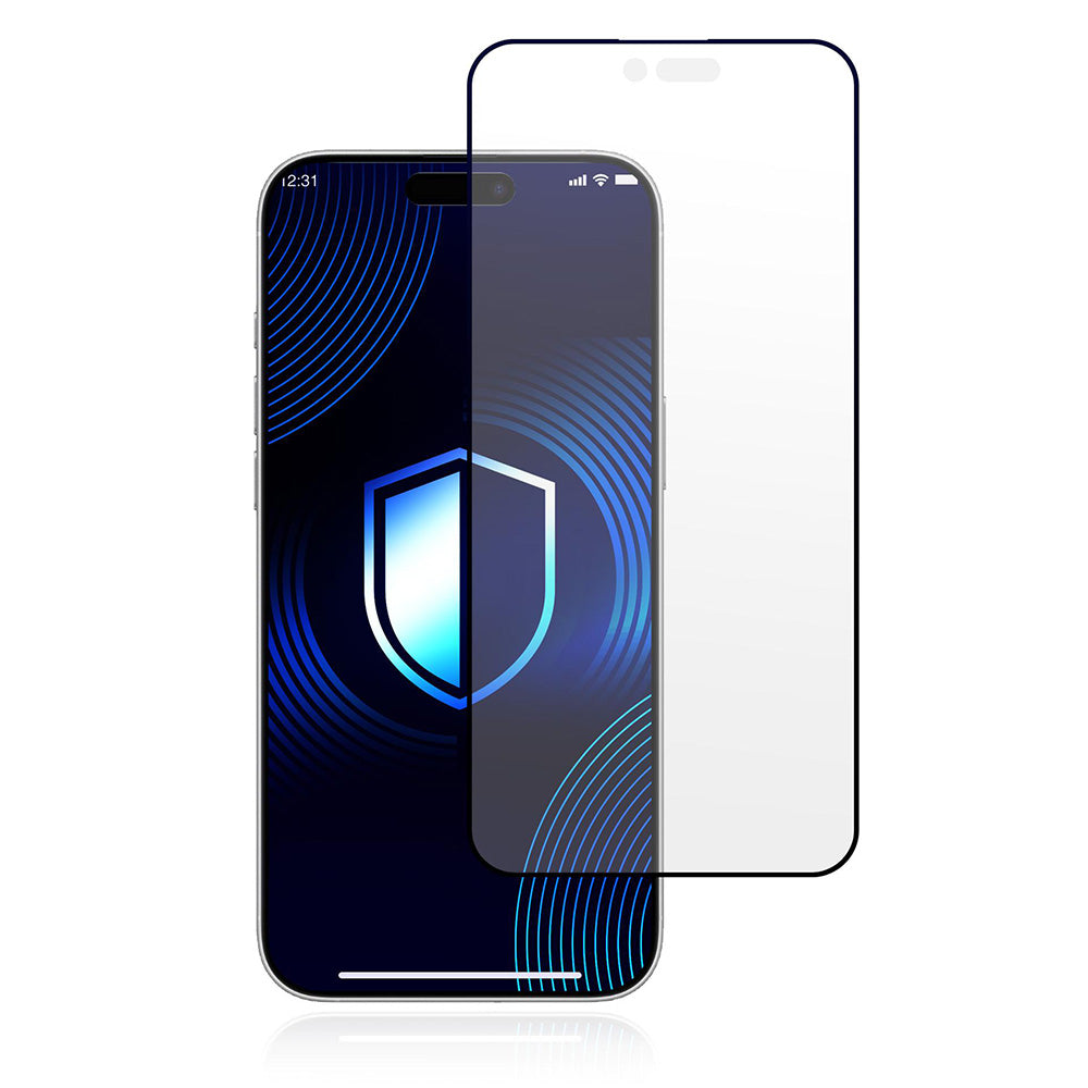 Film de protection Écran Mat 3MK HardGlass Max pour Apple iPhone 17 Air, Verre Trempé, Full Glue, Noir