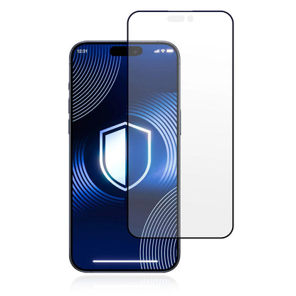 Film de protection Écran Mat 3MK HardGlass Max pour Apple iPhone 17 Pro, Verre Trempé, Full Glue, Noir