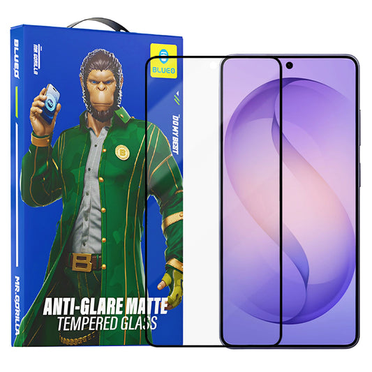 Matte Blueo Anti-Glare Screen Protector for Samsung Galaxy S26 Ultra S948, Tempered Glass, Full Glue, Black