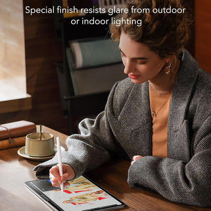 Film de protection écran mat ESR Paper Feel pour Apple iPad Air 13 (2025) / Air 13 (2024), Plastique, Full Glue, Lot de 2 pièces.