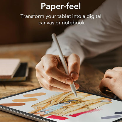 Film de protection écran mat ESR Paper Feel pour Apple iPad Air 13 (2025) / Air 13 (2024), Plastique, Full Glue, Lot de 2 pièces.