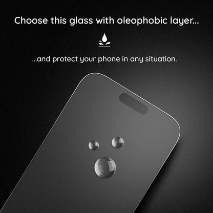 Matte Screen Protector Lito HD Pro for Apple iPhone 16 Plus, Tempered Glass, Full Glue, Black