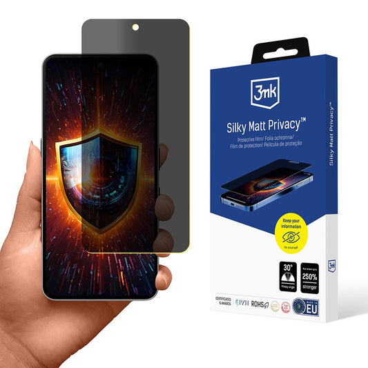 Film de protection d'écran Matte Privacy 3MK Silky pour Nothing Phone (3a) / Phone (3a) Pro, Plastique