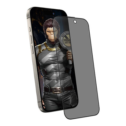 Film de protection d'écran Matte Privacy Blueo Anti-Peep pour Apple iPhone 14 Pro Max, Verre Trempé, Collage Complet