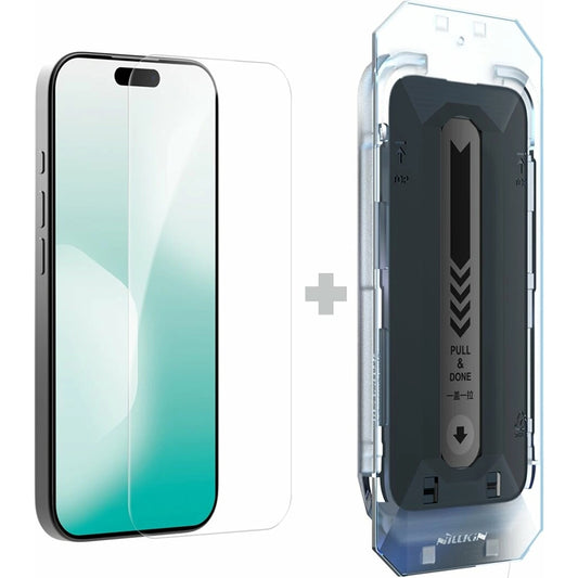 Film de protection d'écran Nillkin H+ Pro avec applicateur pour Apple iPhone 18 Pro / 17 Pro, verre trempé, collage intégral