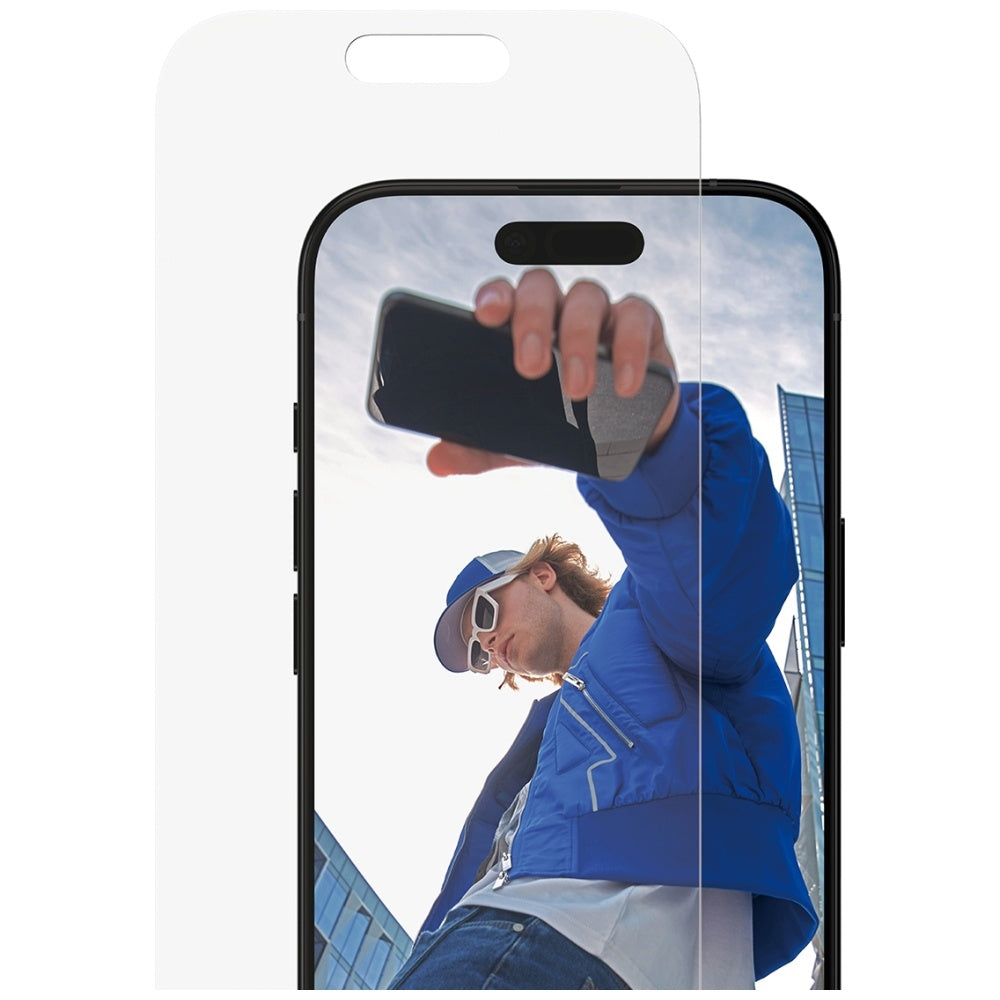 Film de protection d'écran PanzerGlass Classic Fit EasyAligner pour Apple iPhone 17 / 16 Pro, Verre Trempé, Full Glue