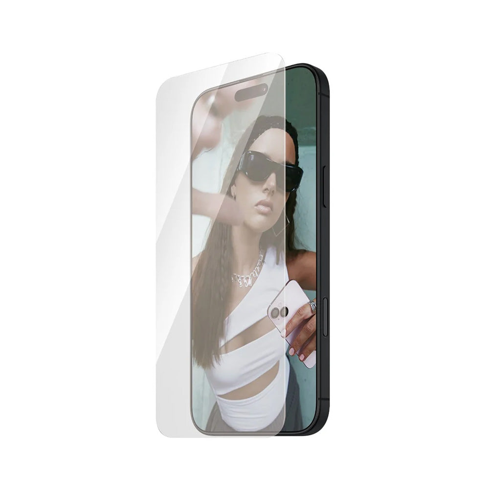 Film de protection d'écran PanzerGlass Safe. Ultra-Wide Fit pour Apple iPhone 16 Pro Max, Verre Trempé, Full Glue.
