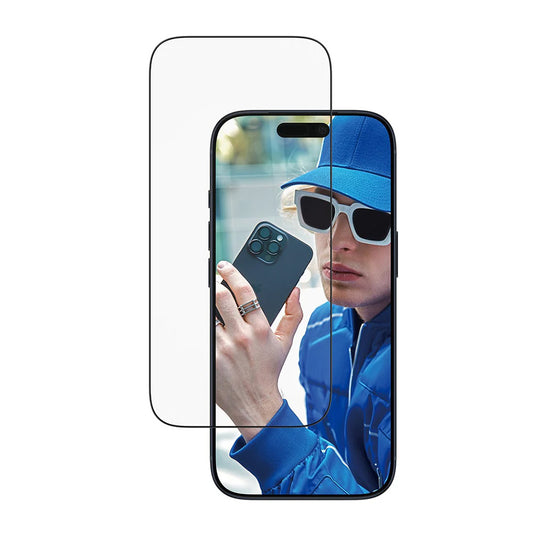 Film de protection d'écran PanzerGlass Ultra-Wide Fit EasyAligner pour Apple iPhone 17 Pro, Verre Trempé, Full Glue, Noir