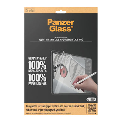 Film de protection d'écran PanzerGlass Ultra-Wide Fit GraphicPaper pour Apple iPad Pro 13 (2025) / Air 13 (2025) / Air 13 (2025) / Pro 13 (2024), Plastique