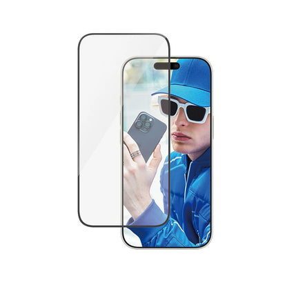 Film de protection d'écran PanzerGlass Ultra-Wide Fit pour Apple iPhone 16 Plus / 15 Plus, Verre Trempé, Full Glue, Noir