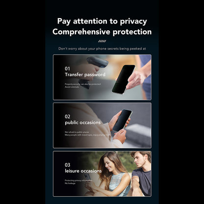 Anank 1X Reinforced 360 Privacy Screen Protector for Apple iPhone 17e / 16e / 14 / 13 Pro, Tempered Glass, Full Glue, 2.5D