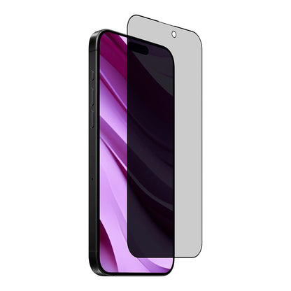 Film de protection écran Privacy Anank 2X Renforcé pour Apple iPhone 15 Pro Max, Verre Sécurisé, Collage Complet, 2.5D