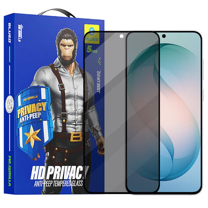 Film de protection écran Privacy Blueo Anti-Peep pour Samsung Galaxy S26 Plus S947, Verre Trempé, Full Glue, Lot de 5 pièces