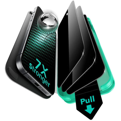 Film de protection écran Privacy ESR Armorite UltraFit pour Apple iPhone 17, Verre Trempé, Full Glue, Lot de 3 pièces