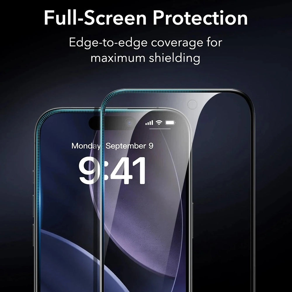 Film de protection écran Privacy ESR Armorite UltraFit pour Apple iPhone 17, Verre Trempé, Full Glue, Lot de 3 pièces