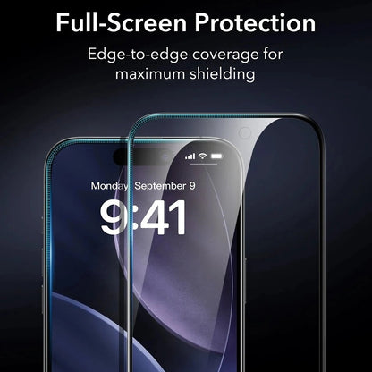 Film de protection écran Privacy ESR Armorite UltraFit pour Apple iPhone 17, Verre Trempé, Full Glue, Lot de 3 pièces