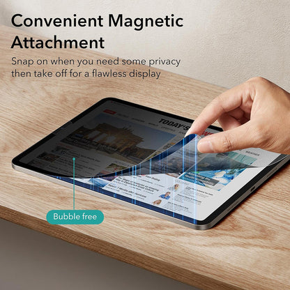 Film de protection d'écran Privacy ESR Magnétique pour Apple iPad Air 11 (2026) / Air 11 (2025), Plastique