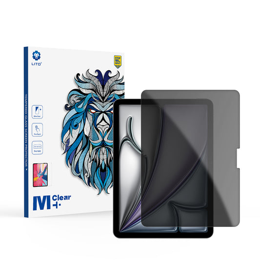 Film de protection d'écran Privacy Lito Classic pour Apple iPad Air 11 (2026) / Air 11 (2025), Verre trempé, Full Glue, 2.5D